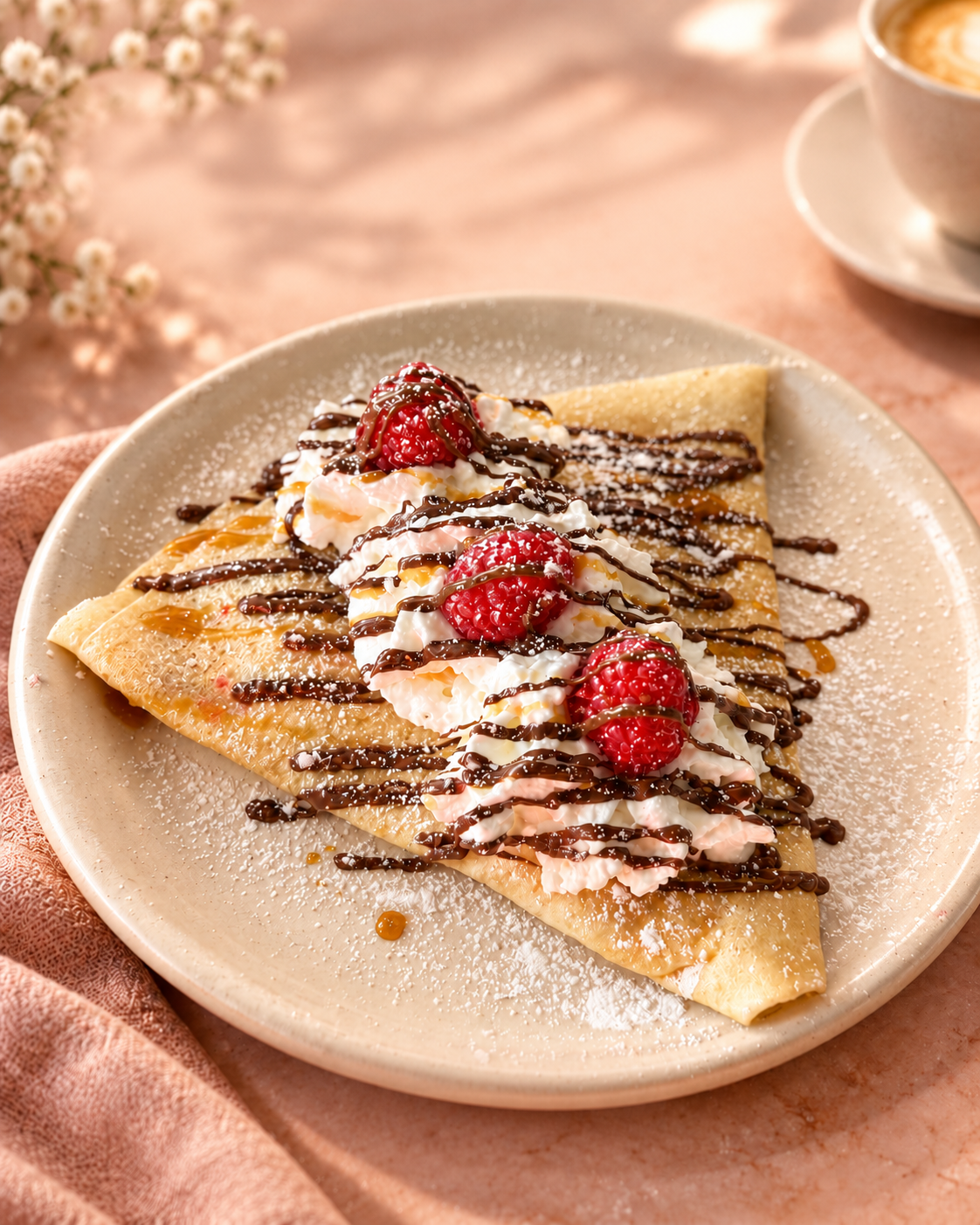 Raspberry Crepe